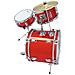 Batteria Acustica Per Bambini, 3 Pezzi, Rosso Jds-203 - Foto miniatura 5