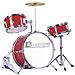 Batteria Acustica Per Bambini, 3 Pezzi, Rosso Jds-203 - Foto miniatura 7