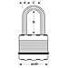 Lucchetto Excell Acciaio Laminato 64 Mm M15eurdlf - Foto miniatura 4