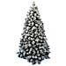 Albero Di Natale Innevato Modello Cortina New Top Altezza 225 Cm - Foto miniatura 1