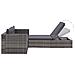 Set Divano Da Giardino 8 Pz In Polyrattan Grigio - Foto miniatura 3