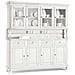 Chelsey - Credenza Con Vetrina In Legno Massello Cm 196 X 43 X 218 H - Foto miniatura 1