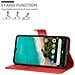 Custodia Compatibile Con Xiaomi Mi A3 In Rosso Carminio - Coperchio Protettiva Con Chiusura Magnetica, Funzione Stand E Tasca Per Le Carte - Foto miniatura 3