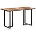 Tavolo Da Pranzo 140 Cm In Legno Di Mango Grezzo - Foto miniatura 2