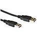 USB 2.0 Connection Cable Black 3.0m, USB A, USB A, 3m - Foto miniatura 1