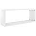 Mensole Parete a Cubo 4pz Bianco Lucido 60x15x23cm Multistrato - Foto miniatura 2