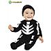 Piccolo Scheletro Neonato Di Halloween Tg 10/12 Mesi - Foto miniatura 1