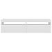 Mobili Porta TV con Luci LED 2 pz Bianco 75x35x40 cm - Foto miniatura 6