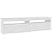 Mobili Porta TV con Luci LED 2 pz Bianco 75x35x40 cm - Foto miniatura 2
