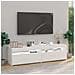 Mobili Porta TV con Luci LED 2 pz Bianco 75x35x40 cm - Foto miniatura 11