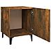 Comodini 2 Pz Rovere Fumo In Legno Multistrato - Foto miniatura 5
