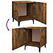 Comodini 2 Pz Rovere Fumo In Legno Multistrato - Foto miniatura 6