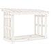 Portalegna Bianco 108x64,5x77 Cm In Legno Massello Di Pino - Foto miniatura 2