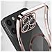 Cover Magsafe Per Iphone 12 Pro Silicone Protezione Camera Bordo Rose Gold - Foto miniatura 2