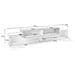 Mobile Porta Tv Nico, Credenza Bassa Da Soggiorno, Base Porta Tv, 100% Made In Italy, Cm 240x45h52, Bianco Lucido E Cemento - Foto miniatura 3