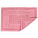 Tappeto Bagno Doccia Spugna Tinta Unita Torino Tappetino Super Assorbente In Cotone Pelo Corto Con Greca 45x60 Rosa - Foto miniatura 3