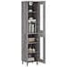 Credenza Grigio Sonoma 34,5x34x180 Cm In Legno Multistrato - Foto miniatura 3