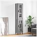 Credenza Grigio Sonoma 34,5x34x180 Cm In Legno Multistrato - Foto miniatura 1