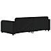 Divano Letto Estraibile Con Cassetti Nero 90x200 Cm In Velluto - Foto miniatura 4