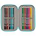 Plumier Triplo Frozen Hello Spring Azzurro Chiaro 12.5 X 19.5 X 5.5 Cm (36 Pezzi) - Foto miniatura 4