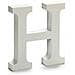 Lettera H Legno Bianco (2 X 16 X 14,5 Cm) (24 Unità) - Foto miniatura 2