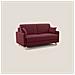 Edgar Divano letto matrimoniale in tessuto felis impermeabile T03 160 cm (mat. 120x197) rosso - Foto miniatura 1