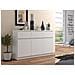 Cassettiera K140, 3 ante e 3 cassetti, 138x40x99 cm, Colore Bianco - Foto miniatura 6