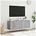 Mobili Tv A Parete Con Luci Led 2pz Grigio Sonoma 60x35x41 Cm - Foto miniatura 4