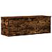 Contenitore Portaoggetti Rovere Fumo 102x35x35 Cm In Truciolato - Foto miniatura 2