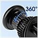 Supporto Magnetico Per Auto Griglia Ventilazione Rotante 360° Compatto, Nero - Foto miniatura 5