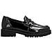 Black Elegant Closed Ladies Shoes Mocassino Pelle Scarpe Donna Nero Eu 40, D8602-00 - Foto miniatura 3