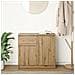 Credenza con Cassetto Rovere Artigianale 71x35x65 cm Truciolato - Foto miniatura 3