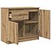 Credenza con Cassetto Rovere Artigianale 71x35x65 cm Truciolato - Foto miniatura 4