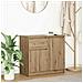 Credenza con Cassetto Rovere Artigianale 71x35x65 cm Truciolato - Foto miniatura 1