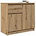 Credenza con Cassetto Rovere Artigianale 71x35x65 cm Truciolato - Foto miniatura 7