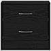 Comodini 2pz Rovere Nero 40x30x40 cm in Legno Multistrato - Foto miniatura 3