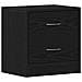 Comodini 2pz Rovere Nero 40x30x40 cm in Legno Multistrato - Foto miniatura 6