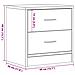 Comodini 2pz Rovere Nero 40x30x40 cm in Legno Multistrato - Foto miniatura 8