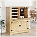 Cantinetta Per Vini Corona 97x45x114 Cm Legno Massello Di Pino - Foto miniatura 3