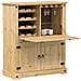 Cantinetta Per Vini Corona 97x45x114 Cm Legno Massello Di Pino - Foto miniatura 1