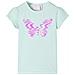 Maglietta Bambina Maniche Aletta Menta Chiaro 116 - Foto miniatura 1