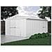 Capanno Box Attrezzi I Per Esterno Casetta Giardino In Lamiera 327x459cm X H 215cm - 201 Kg - 15,01 Mq Bianco - Foto miniatura 4