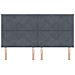 Testiera Design Blocchi Diamante Grigio Scuro 180 cm Velluto - Foto miniatura 4