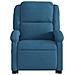 Poltrona Alzapersona Reclinabile Elettrica Blu in Velluto - Foto miniatura 8