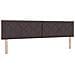 Letto Box Spring con Materasso Marrone Scuro 200x200 cm Tessuto - Foto miniatura 7