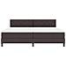 Letto Box Spring con Materasso Marrone Scuro 200x200 cm Tessuto - Foto miniatura 8