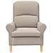 poltrona Grigio chiaro 76 x 94 x 102 cm Tessuto - Foto miniatura 4