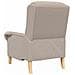 poltrona Grigio chiaro 76 x 94 x 102 cm Tessuto - Foto miniatura 6