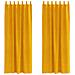 Tende con tende 2 pcs giallo senape 140 x 225 cm Velluto - Foto miniatura 1