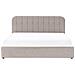 Letto Contenitore Ciniglia Challans 180 X 200 Cm Beige - Foto miniatura 3